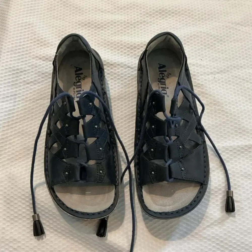 Alegria Women's Blue and Navy Sandals